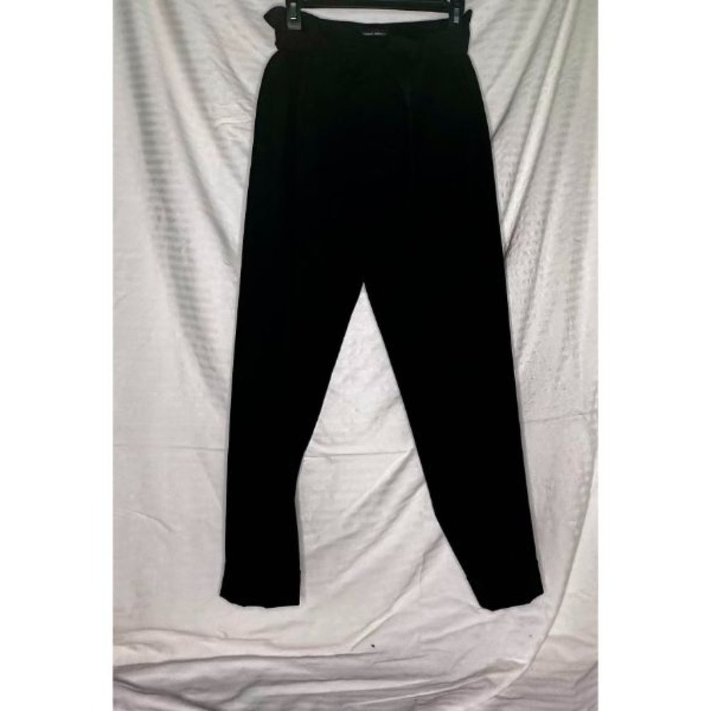 NWT Banana Republic Black Paper bag Waist Tie Pant Size 6